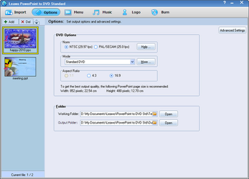 Leawo Christmas PowerPoint to DVD Std screenshot 2