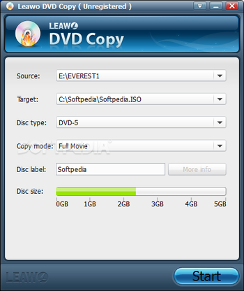 Leawo DVD Copy screenshot