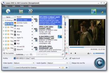 Leawo DVD to AVI Converter screenshot 2