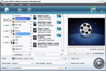 Leawo DVD to iPhone Converter screenshot 2