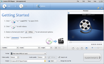 Leawo DVD to MPEG Converter screenshot 2