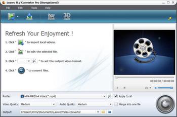 Leawo FLV Converter screenshot