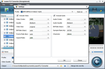 Leawo FLV Converter screenshot 4