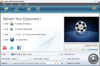 Leawo Free AVI Converter screenshot