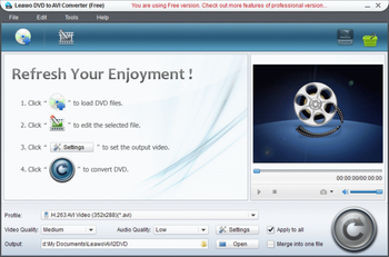Leawo Free DVD to AVI Converter screenshot 3