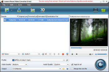 Leawo Free iPhone Converter screenshot