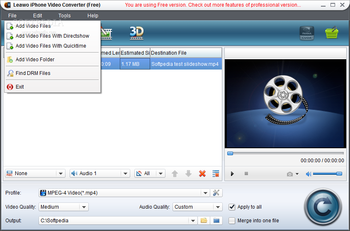 Leawo Free iPhone Converter screenshot 4