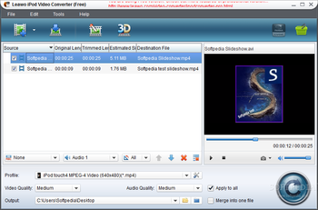 Leawo Free iPod Converter screenshot