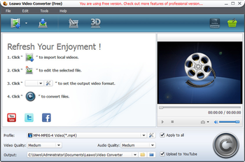 Leawo Free MKV to 3GP Converter screenshot