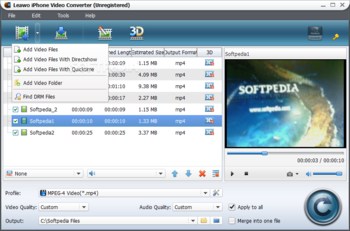 Leawo iPhone Converter screenshot