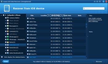 Leawo iPhone Data Recovery screenshot 3