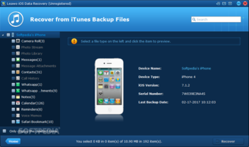 Leawo iPhone Data Recovery screenshot 5