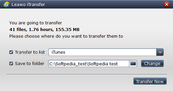 Leawo iTransfer screenshot 2