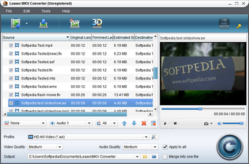 Leawo MKV Converter screenshot