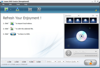 Leawo MKV to DVD Converter screenshot