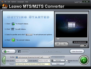 Leawo MTS/M2TS Converter screenshot 2