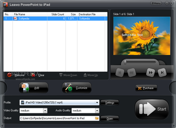 Leawo PowerPoint to iPad screenshot