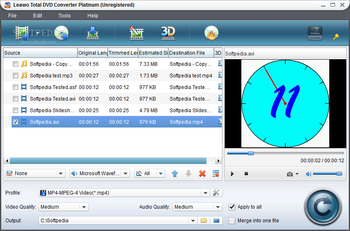 Leawo Total DVD Converter Platinum screenshot
