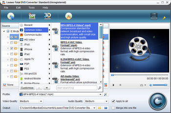 Leawo Total DVD Converter Standard screenshot