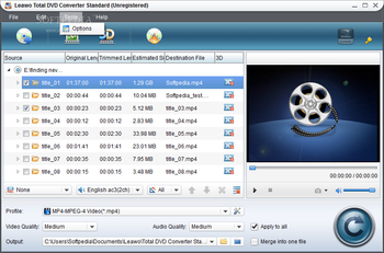 Leawo Total DVD Converter Standard screenshot 4