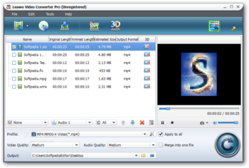 Leawo Video Converter Pro screenshot