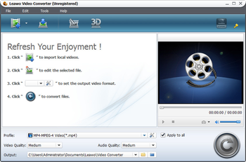 Leawo WMV Converter screenshot