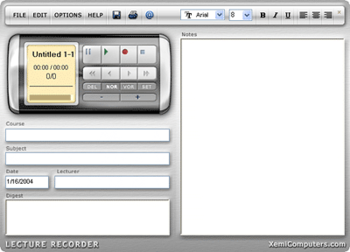 Lecture Recorder screenshot