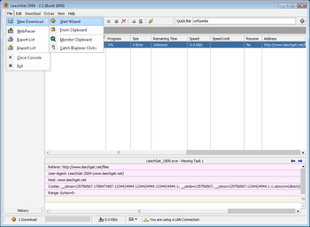 LeechGet 2009 screenshot 2