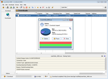 LeechGet 2009 screenshot 3