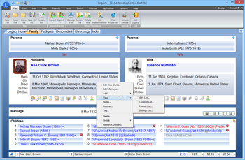 Legacy Family Tree screenshot