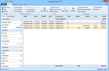 Legal Billing screenshot