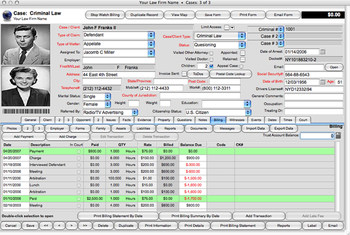 Legal Suite-Case Management Software screenshot