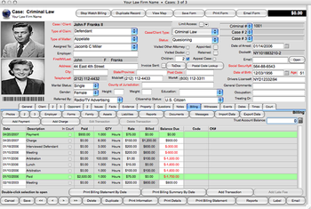 Legal Suite-Case Management Software screenshot