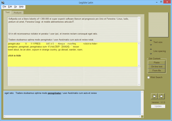 Legible Latin screenshot 2