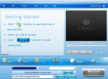 LeKuSoft Blu-ray Ripper screenshot