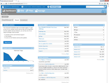 Lemoon CMS screenshot