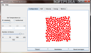Lennard-Jones Molecular Dynamics screenshot