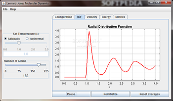 Lennard-Jones Molecular Dynamics screenshot 2