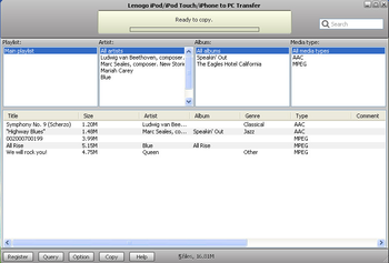 Lenogo iPod/iPod Touch/iPhone to PC Transfer screenshot 4
