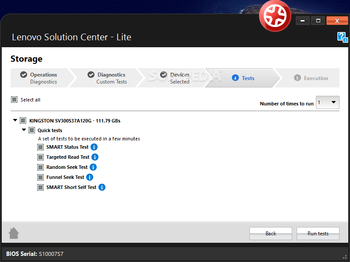 Lenovo Hard Drive Quick Test screenshot 6
