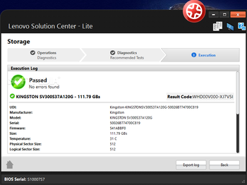 Lenovo Hard Drive Quick Test screenshot 7