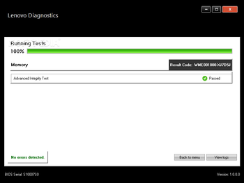 Lenovo Memory Quick Test screenshot 4