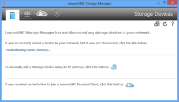 LenovoEMC Storage Manager screenshot