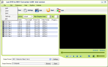 Leo DVD to MKV Converter screenshot 2