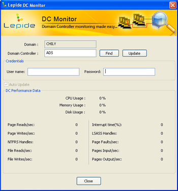 Lepide DC Monitor screenshot