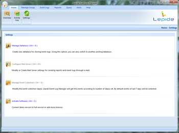 Lepide Event Log Manager screenshot