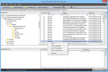 Lepide Exchange Recovery Manager screenshot