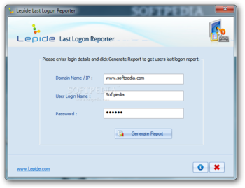 Lepide Last Logon Reporter screenshot