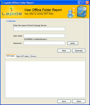 Lepide Offline Folder Report screenshot