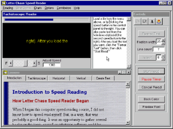 Letter Chase Speed Reader screenshot